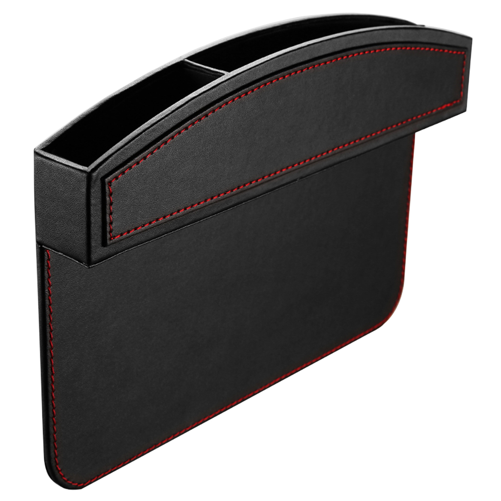 Car Seat Gap Filler-Premium Leather-Side Pocket Organizer Between Seat & Console