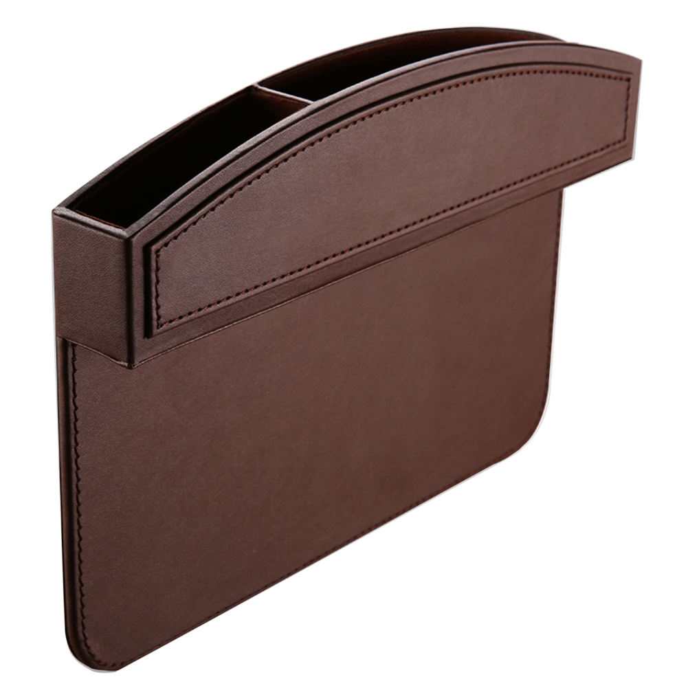 SANCTUS Car Seat Gap Filler,Premium Leather Organizer Storage Box Front Seat Console Side Pocket with 2pcs Extra Foam Padding,Seat Crevice Storage Box for Cellphones Keys Cards Wallets Sunglasses SANCTUS Car Seat Gap Filler,Premium Leather Organizer Storage Box Front Seat Console Side Pocket with 2pcs Extra Foam Padding,Seat Crevice Storage Box for Cellphones Keys Cards Wallets Sunglasses