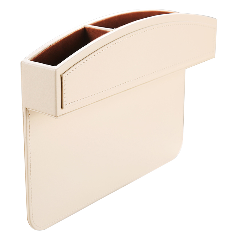 Car Seat Gap Filler-Premium Leather-Side Pocket Organizer Between Seat & Console